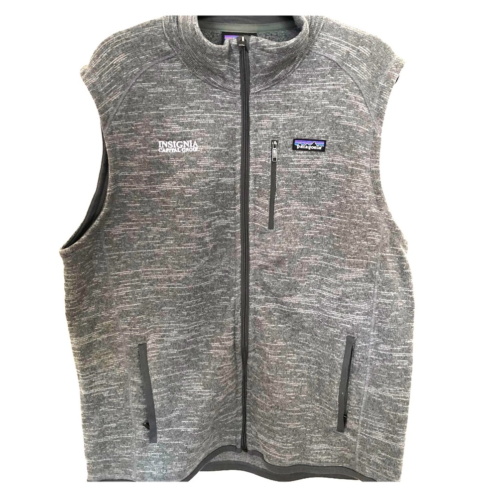 Grey Fleece Patagonia zip up vest